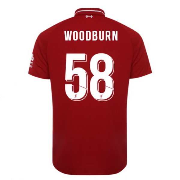 Camiseta Liverpool Primera equipación Woodburn 2018-2019 Rojo